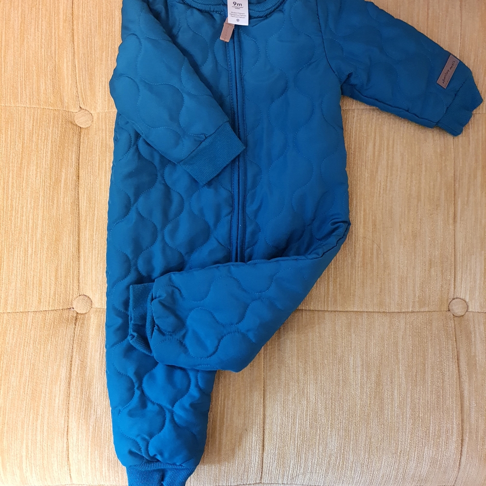 Carter's Teal Quilted Kids Footie-9 Month